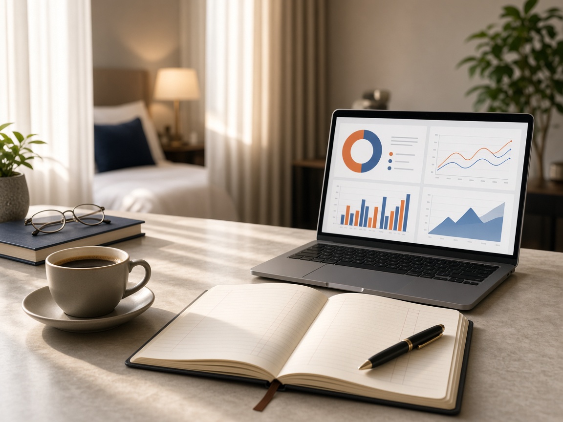 Hotel accounting and finance workspace